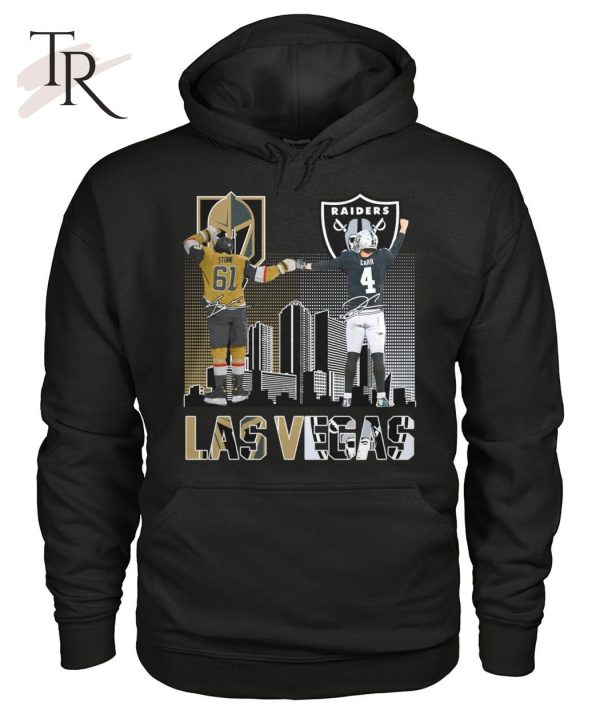 Vegas Golden Knights Stone And Las Vegas Raiders Carr T-Shirt – Limited Edition