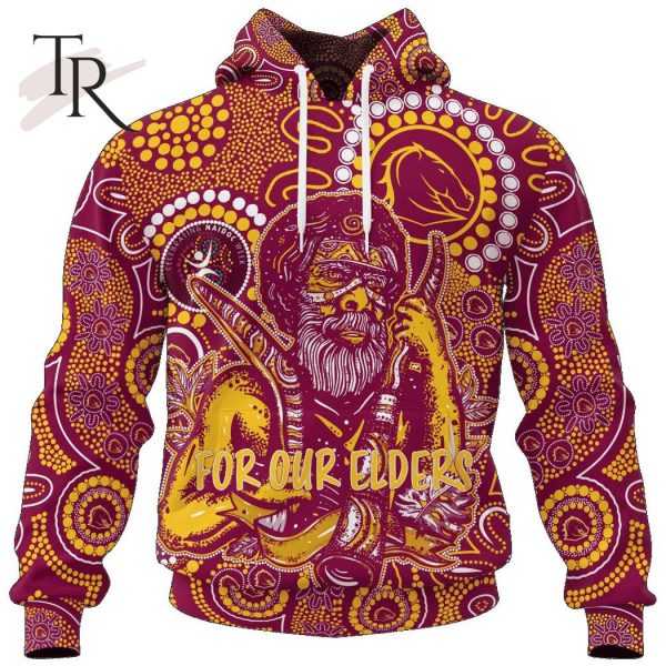 Personalized NRL Brisbane Broncos Special NAIDOC Week Man Design Hoodie 3D