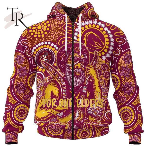 Personalized NRL Brisbane Broncos Special NAIDOC Week Man Design Hoodie 3D