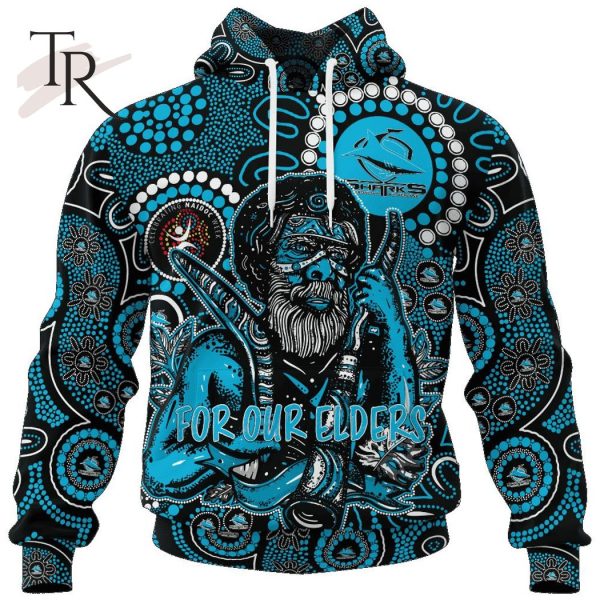 Personalized NRL Cronulla-Sutherland Sharks Special NAIDOC Week Man Design Hoodie 3D