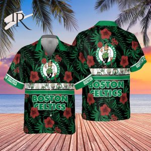 Boston Celtics National Basketball Association 2023 Hibiscus Logo AOP Hawaiian Shirt