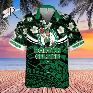 Boston Celtics National National Basketball Association 2023 Polynesian Pattern AOP Hawaiian Shirt