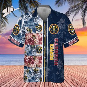 Denver Nuggets National National Basketball Association 2023 Hibiscus Pattern V1 AOP Hawaiian Shirt