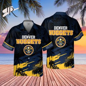 Denver Nuggets National Palm Tree Pattern Basketball Association 2023 AOP Hawaiian Shirt