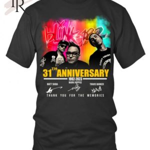 Blink 182 31th Anniversary 1992 – 2023 Thank You For The Memories T-Shirt – Limited Edition