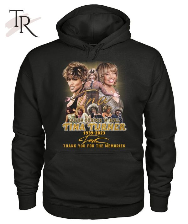 Queen Of Rock ‘N’ Rock Tina Turner 1939 – 2023 Thank You For The Memories T-Shirt – Limited Edition