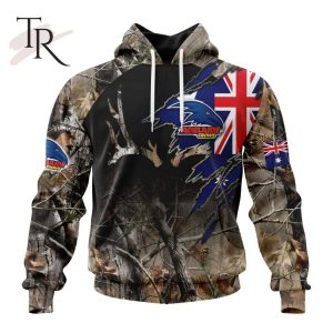 Personalized AFL Adelaide Crows Special Camo Realtree Hunting Hoodie 3D