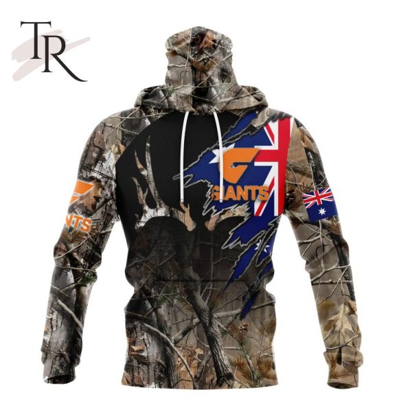 Personalized AFL Greater Western Sydney Giants Special Camo Realtree Hunting Hoodie 3D