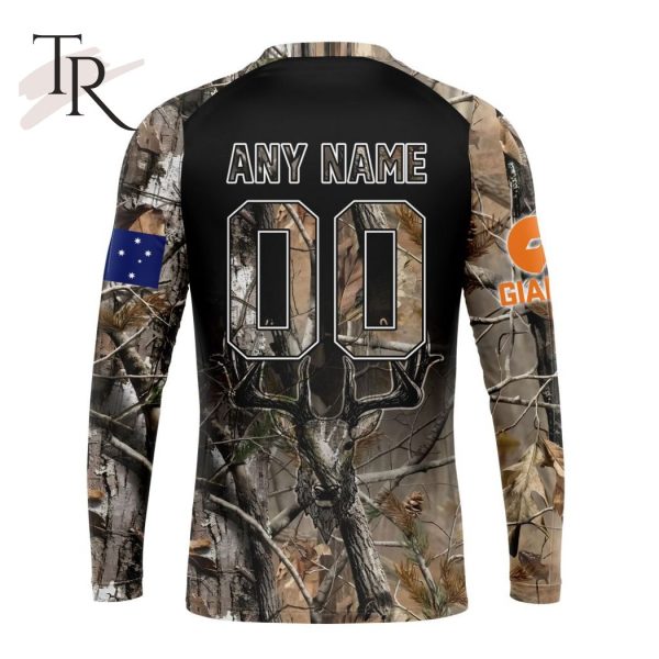 Personalized AFL Greater Western Sydney Giants Special Camo Realtree Hunting Hoodie 3D