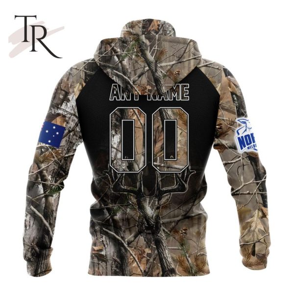 Personalized AFL North Melbourne Football Club Special Camo Realtree Hunting Hoodie 3D