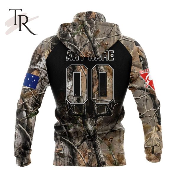 Personalized AFL Sydney Swans Special Camo Realtree Hunting Hoodie 3D