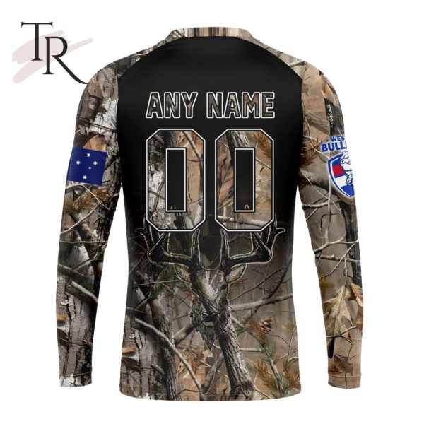 Personalized AFL Western Bulldogs Special Camo Realtree Hunting Hoodie 3D
