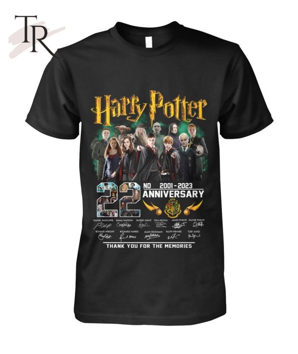 Harry Potter 22nd Anniversary 2001 – 2023 Thank You For The Memories Unisex T-Shirt – Limited Edition