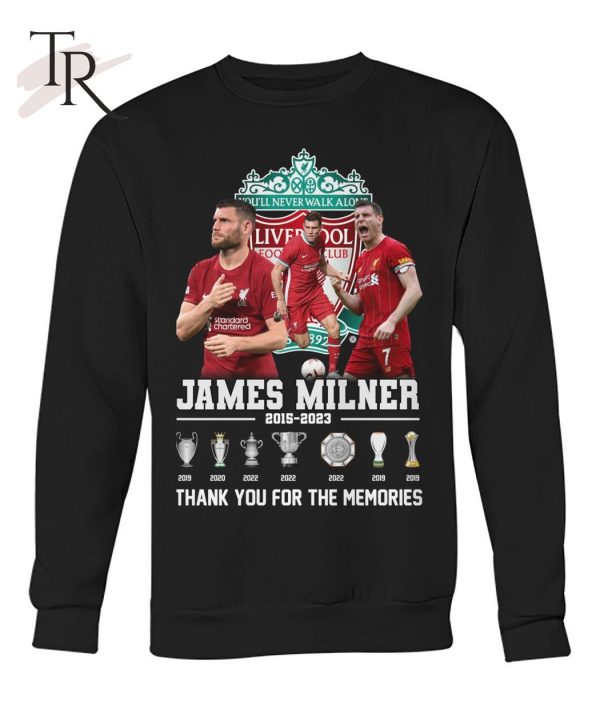 Liverpool James Milner 2015 – 2023 Thank You For The Memories Unisex T-Shirt – Limited Edition