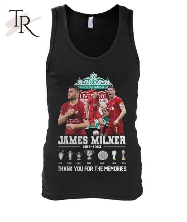 Liverpool James Milner 2015 – 2023 Thank You For The Memories Unisex T-Shirt – Limited Edition