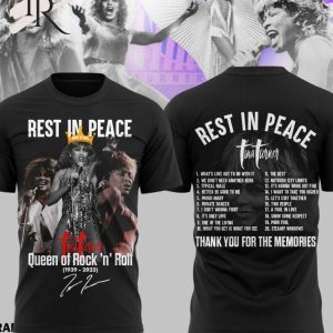 Rest In Peace Tina Turner Queen Of Rock ‘N’ Roll 1939 – 2023 Unisex T-Shirt – Limited Edition