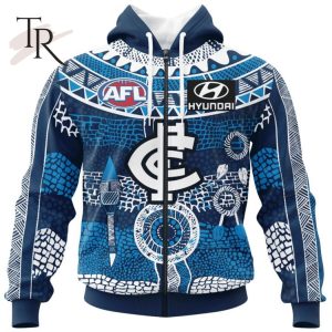 Personalized AFL Carlton Football Club Special Indigenous Design Hoodie 3D