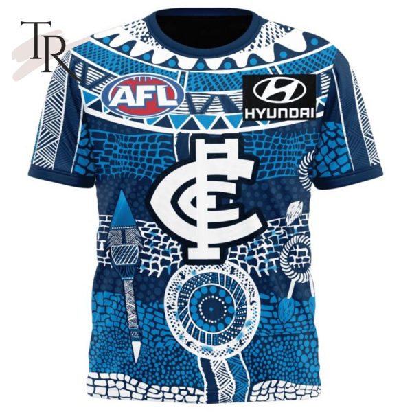 Personalized AFL Carlton Football Club Special Indigenous Design Hoodie 3D