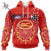 Personalized AFL Geelong Cats Special Indigenous Design Hoodie 3D