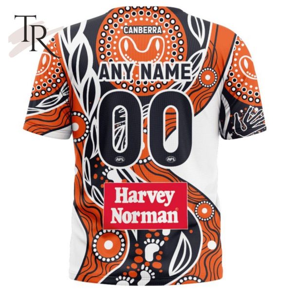 Personalized AFL Greater Western Sydney Giants Special Indigenous Design Hoodie 3D