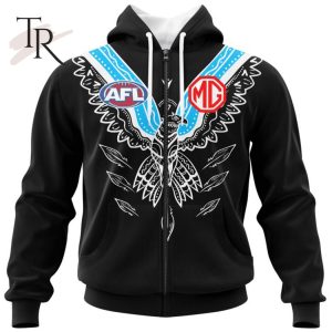 Personalized AFL Port Adelaide Football Club Special Indigenous Design Hoodie 3D