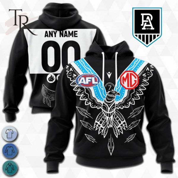 Personalized AFL Port Adelaide Football Club Special Indigenous Design Hoodie 3D