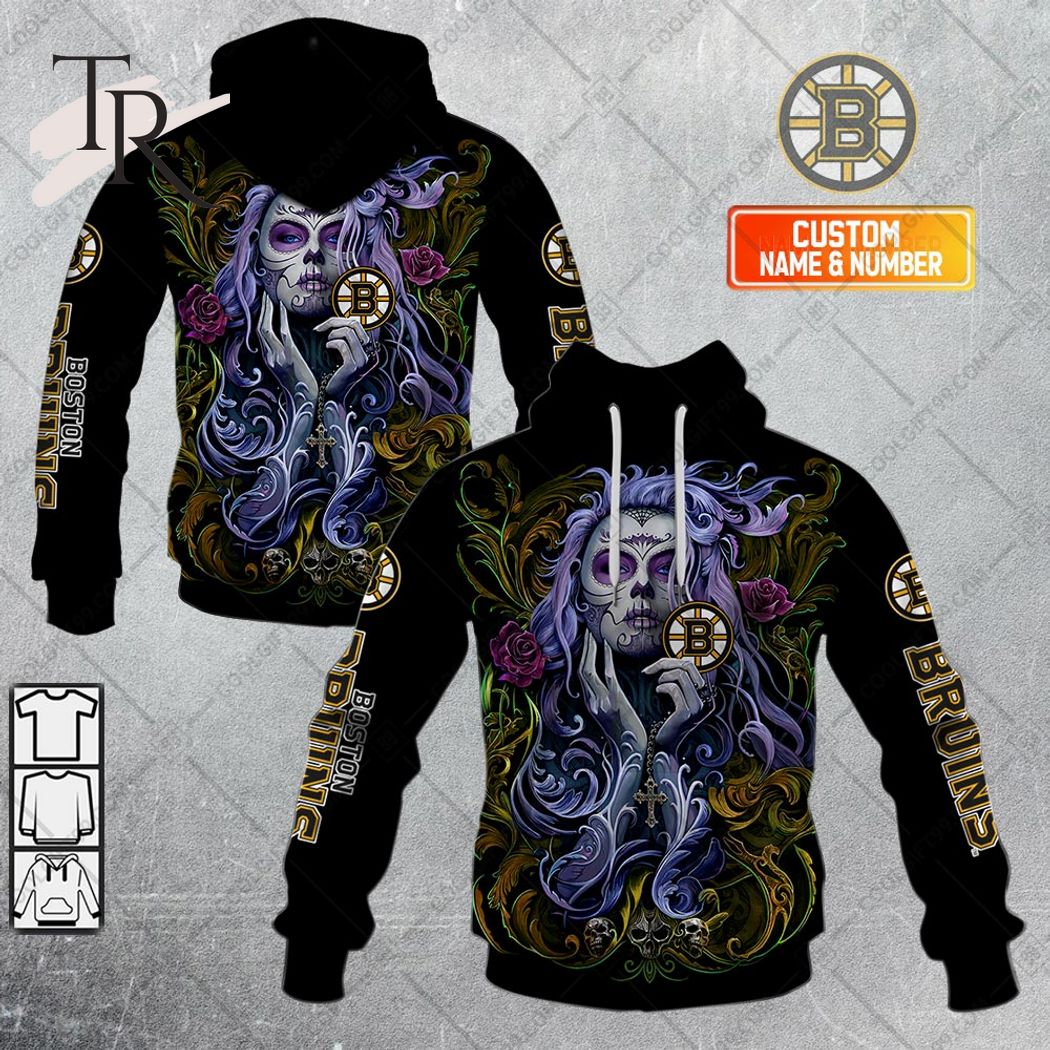 NEW Customized NHL Boston Bruins In Classic Style With Paisley! IN