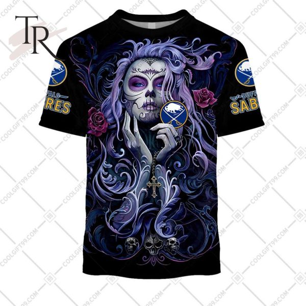 NHL Buffalo Sabres Tattoo Girl Artwork 2023 Unisex Hoodie, Tshirt