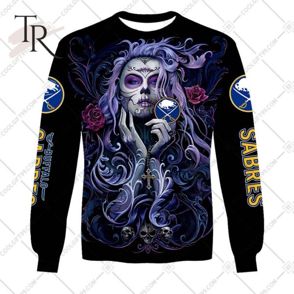 NHL Buffalo Sabres Tattoo Girl Artwork 2023 Unisex Hoodie, Tshirt