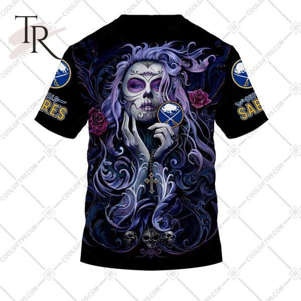 NHL Buffalo Sabres Tattoo Girl Artwork 2023 Unisex Hoodie, Tshirt