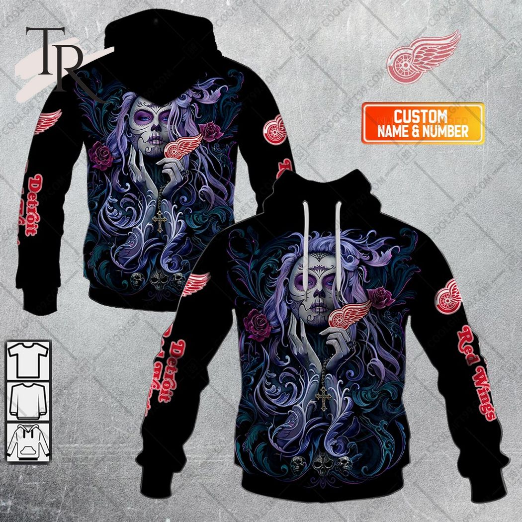 Pitbull Dog Tattoo Detroit Red Wings logo shirt, hoodie, sweater, long  sleeve and tank top