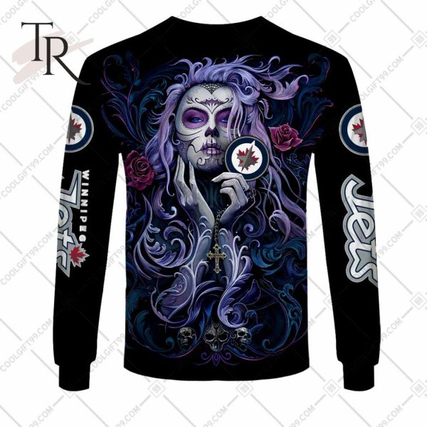 NHL Winnipeg Jets Tattoo Girl Artwork 2023 Unisex Hoodie, Tshirt