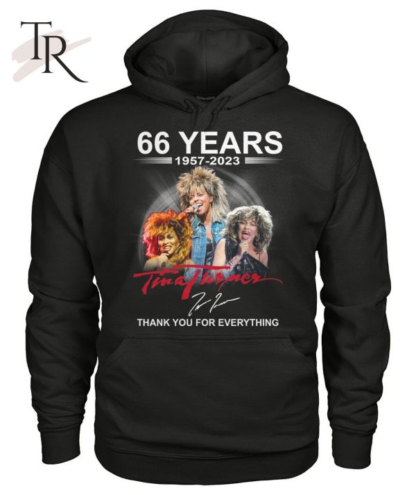 66 Years 1957 – 2023 Tina Turner Thank You For Everything T-Shirt – Limited Edition