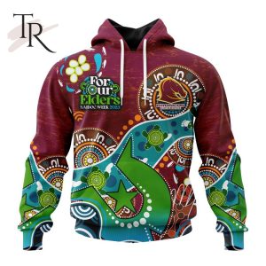 Personalized NRL Brisbane Broncos Special Design For NAIDOC Week For Our Elders Hoodie 3D