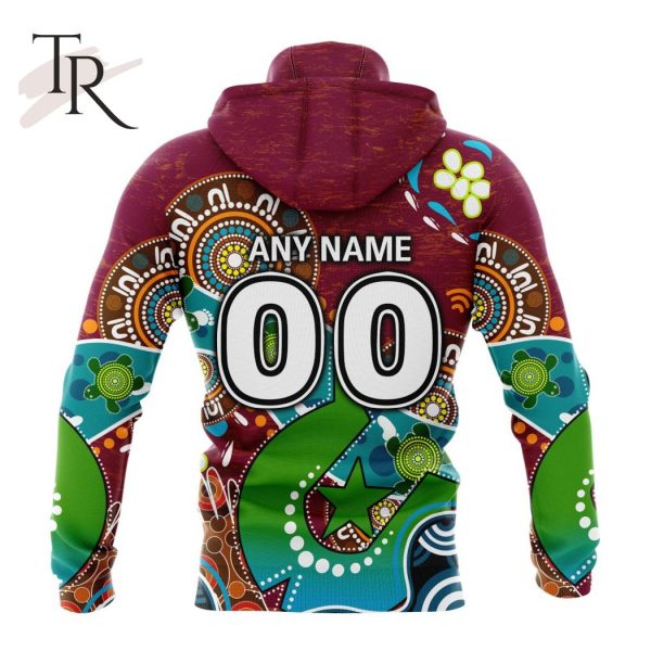 Personalized NRL Brisbane Broncos Special Design For NAIDOC Week For Our Elders Hoodie 3D