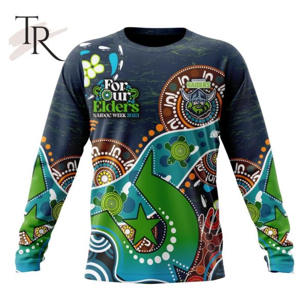 Personalized NRL Canberra Raiders Special Design For NAIDOC Week For Our Elders Hoodie 3D