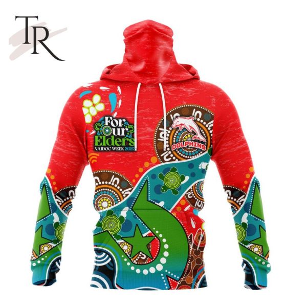 Personalized NRL Dolphins Special Design For NAIDOC Week For Our Elders Hoodie 3D