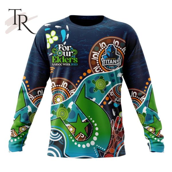 Personalized NRL Gold Coast Titans Special Design For NAIDOC Week For Our Elders Hoodie 3D