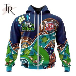 Personalized NRL Sydney Roosters Special Design For NAIDOC Week For Our Elders Hoodie 3D
