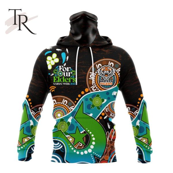 Personalized NRL Wests Tigers Special Design For NAIDOC Week For Our Elders Hoodie 3D