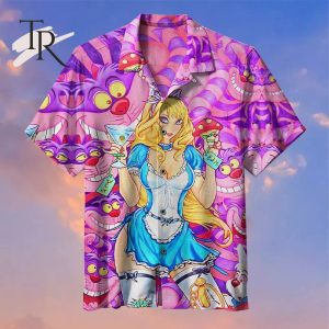 Alice in Wonderland With Cheshire Cat Universal Hawaiian Shirt