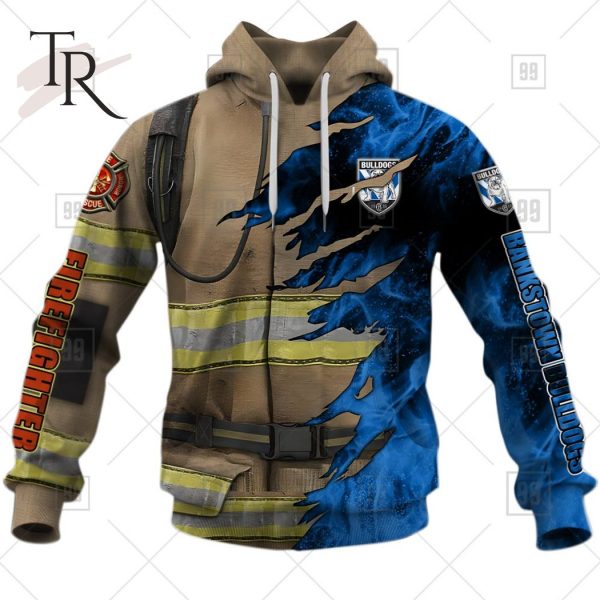 NRL Canterbury Bankstown Bulldogs Special Design With Firefighter Hoodie 3D