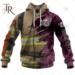 NRL Manly Warringah Sea Eagles Special Design With Firefighter Hoodie 3D