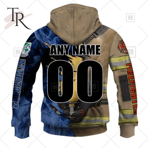 NRL New Zealand Warriors Special Design With Firefighter Hoodie 3D
