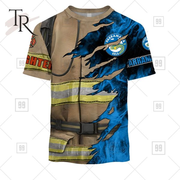 NRL Parramatta Eels Special Design With Firefighter Hoodie 3D