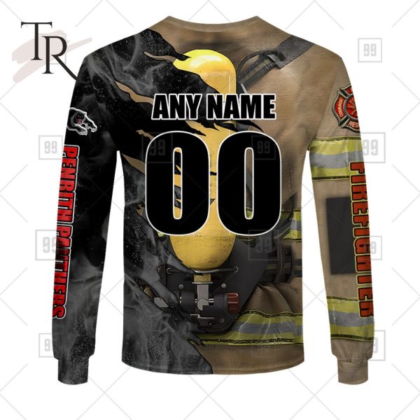 NRL Penrith Panthers Special Design With Firefighter Hoodie 3D