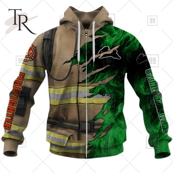 NRL South Sydney Rabbitohs Special Design With Firefighter Hoodie 3D