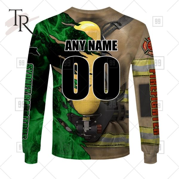 NRL South Sydney Rabbitohs Special Design With Firefighter Hoodie 3D
