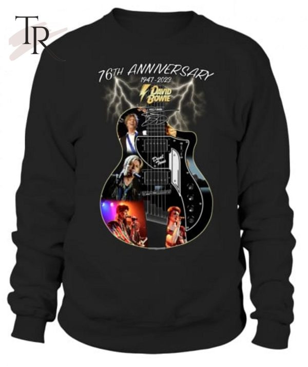 Gitar 76th Anniversary 1947 – 2023 David Bowie T-Shirt – Limited Edition