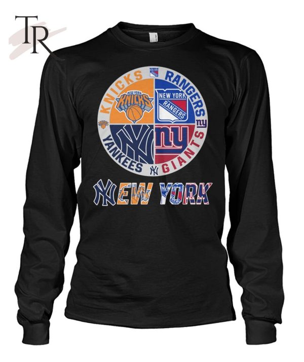 Knicks, Rangers, Yankees And Giants New York Sport Teams T-Shirt - Limited  Edition - Torunstyle